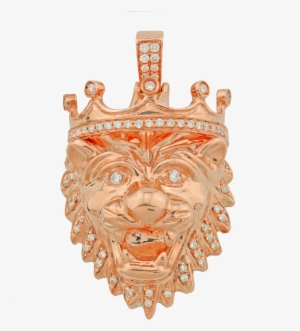 Crowned Lion's Head Pendant