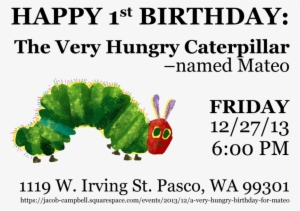 Graphic I Created In Adobe Illustrator For Mateo's - Hungry Caterpillar Book