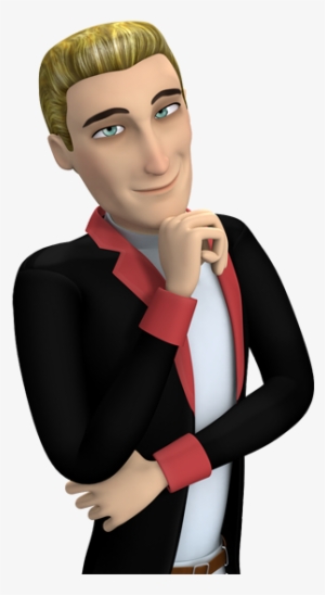 Png Rendered Image From Cartoon Charming Guy Added - 3d Cartoon Character Png