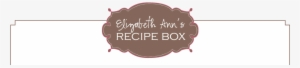 elizabeth ann's recipe box - mice centre