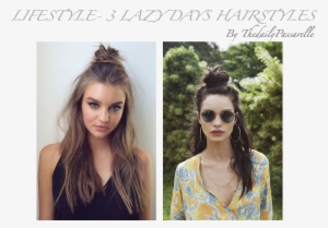 Lifestyle- 3 Lazy Days Hairstyles / Peinados Para Dias - Jednoduché Účesy Do Školy