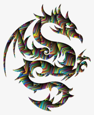 Sleeve Tattoo Dragon Tribe Flash - Tribal Dragon
