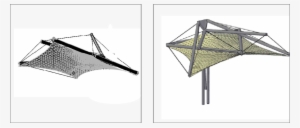 Canopy Tensegrity Structure Perspective View And Module - Hammock