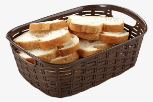 Bread Basket Png - All Time Plastics Rattan Plastic Shelf Basket, 2 Litres,