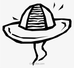 Summer Hat Royalty Free Vector Clip Art Illustration