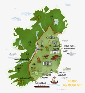 Explore The Region - Irelands Ancient East Map