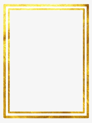 Double Line Square Gold Marco Frame - Borders And Frames