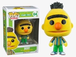 Sesame Street Funko Pop Bert - Sesame Street Funko Pops Flocked