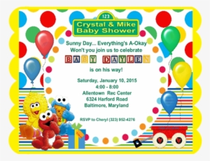 Sesame Street Wagon Keepsakebaby Shower Bottles & Card - Sesame Street 1st Birthday Thank You Cards (8 Count)