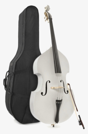Learn To Play Double Bass Sul Mac App Store - Student 3/4 Double Bass, White By Gear4music