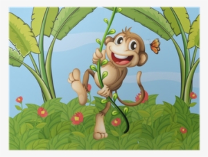 Ein Hängender Affe Postkarte