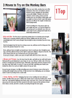 Make A Strong Body With Three Simple Moves On The Monkey - Brochure