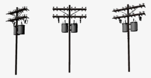 Light Post - Power Lines Png