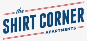 Shirt Corner Apartments Logo - Black And White Stl