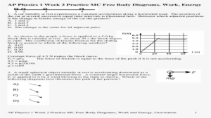 Ap Physics 1 Week 2 Practice Mc Free Body Diagrams, - Document