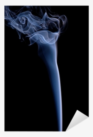 Smoke Or Steam Rising Against A Black Background Sticker - Smoke