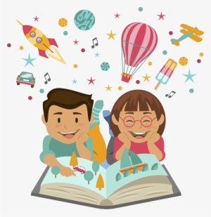 Child Reading Book Illustration Png Aprender A Leer - Imagenes De Aprender A Leer