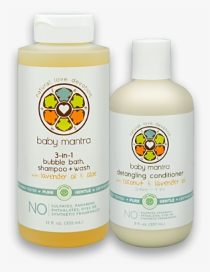 3 In 1 Bubble Bath And Conditioner Combo - Baby Mantra Natural 3-in-1 Bubble Bath, Shampoo And