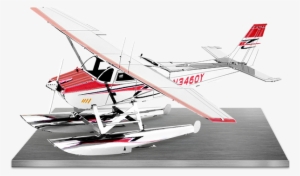 Picture Of Cessna 182 Floatplane - Metal Earth Cessna 182 Float Plane
