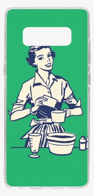 Spr Sp511111 Phone Woman Cooking 1 - Art Print: Pop Ink - Csa Images' Woman Cooking, 24x18in.