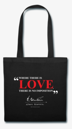 Albert Einstein Love Quote Tote - Bag