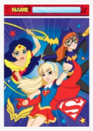 Dc Super Hero Girls Party Favor - Square Dc Superhero Girls Cake
