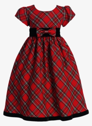 A Classic Red & Green Plaid Girl's Christmas Holiday - Girl Christmas Dresses Canada