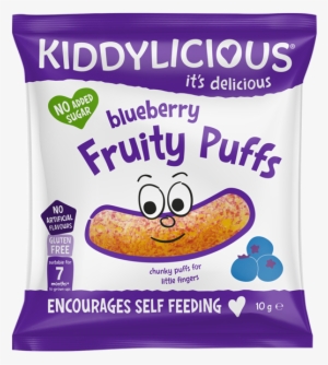Kiddylicious 12 Month Fruity Puffs Blueberry