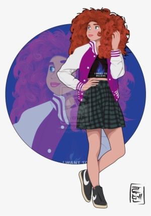 Disney University Merida By Hyung86-d79je8l - Disney Characters As College Students
