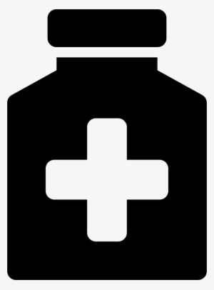 pills bottle comments - first aid icon vector