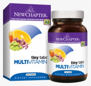Tiny Tabs Multivitamin Bottle And Packaging - New Chapter Life Shield Immune Support
