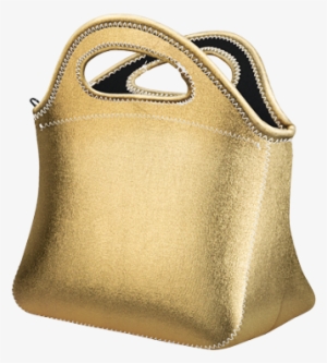 Klutch Metallic Neoprene Lunch Bag - Rose Gold Lunch Bag