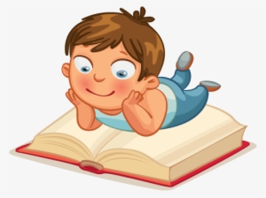 Cartoon Boy Reading