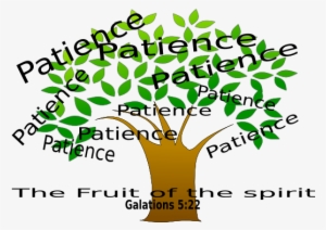 patience tree clip art - fruit of the spirit mousepad