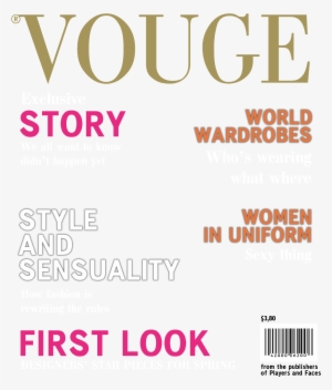 Vogue Cover Magazine Png