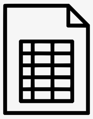 File Document Paper Page Sheet Table Data Comments - Csv Icon