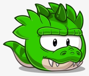 Green T-rex Puffle - Puffle T Rex