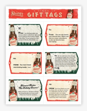 Print 'em Yourself Shiner Gift Tags - Document