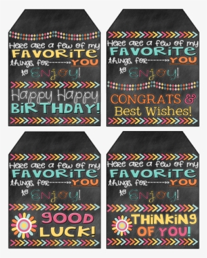 Favorite Things Gift Ideas And Free Printable Gift - Favorite Things Gift Tag