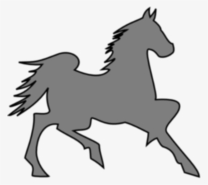 This Free Clip Arts Design Of Grey Horse - Cross-stitch