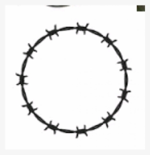 100m Barbed Wire Roll - Circle Of Barbed Wire