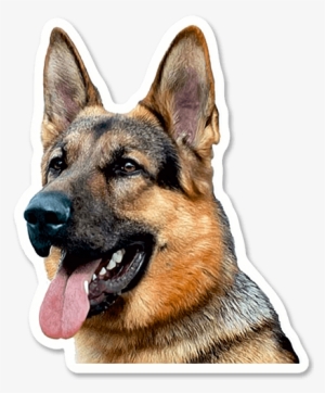 Car & Motorbike Stickers - German Shepherd Dog Portrait Counted Cross Stitch Pattern