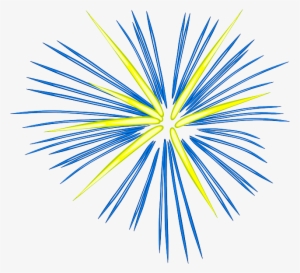 Imagem Vetorial Gratis - Blue And Yellow Fireworks