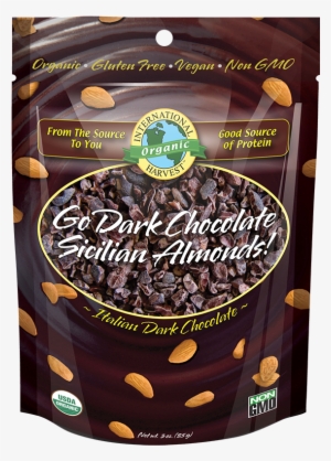 Go Dark Chocolate Sicilian Almonds - Dark Chocolate