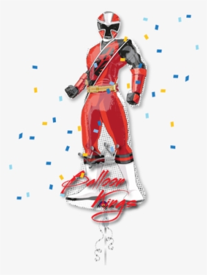 Red Power Ranger - Power Rangers Supershape Foil Balloon