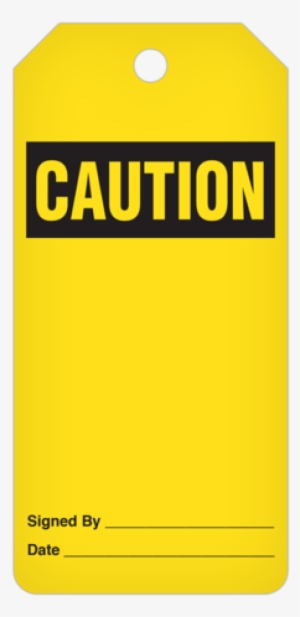 Tag Roll - Caution - Blank - Accuform Signs Shmppe940vp Caution Sign,7 X 10in,bk/yel,plstc,text