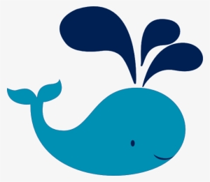 Navy Blue Whale Clip Art