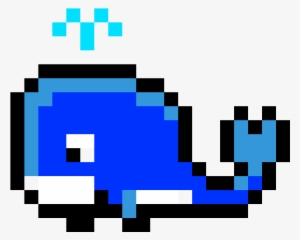 Cute Whale - Whale Pixel Art