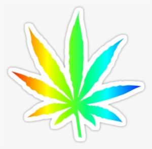 Red Weed Leaf Png Marijuanatshirt Â€º Portfolio Â€º - Transparent Weed Leaf Rainbow
