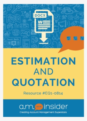eq1 0814 estimation and quotation resource by am insider - brief design
